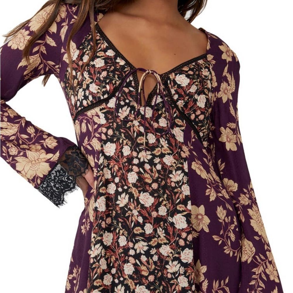 Free People | Odette Floral Long Sleeve Tunic NWT - Picture 8 of 12